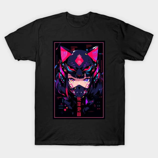 Anime Cat Girl | Quality Anime Design | Chibi Cat Girl Miaw | Manga Anime Art T-Shirt by AlNoah